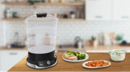Пароварка Tefal VC204810 3ярус. 800Вт черный (1510001937)