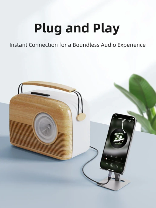 Аудиокабель CABLETIME CF16H (CT-CMAU-AG1) 1 м, USB-C — 3,5 мм, черный