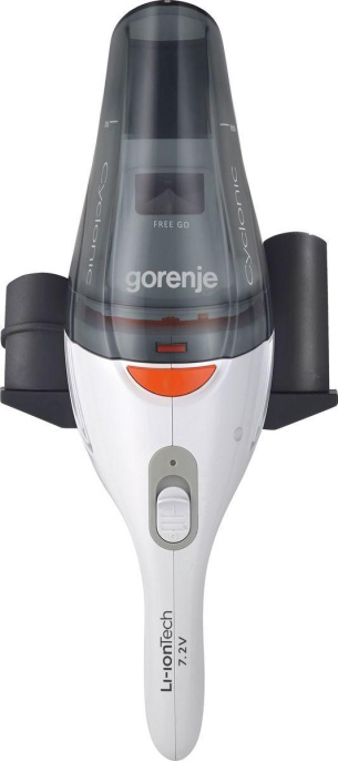 Пылесос ручной Gorenje MVC72FW 55Вт белый/серый