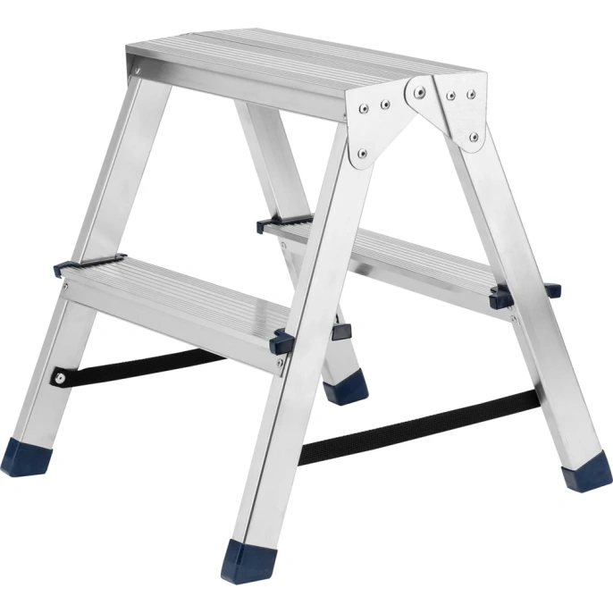 Алюминиевая двусторонняя стремянка СИБРТЕХ 2 ступени 97922