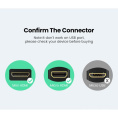 Кабель-адаптер UGREEN 20134 Micro HDMI Male to HDMI Female Adapter Cable. Длина 22 см. Цвет: черный
