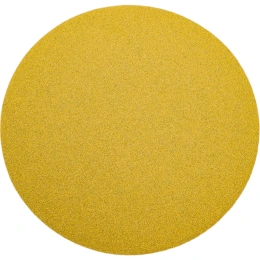Диск абразивный с липучкой Sandpaper (yellow) 150 мм, без отверстий, P80, 5 шт BRUSHTEX 150Y0-80