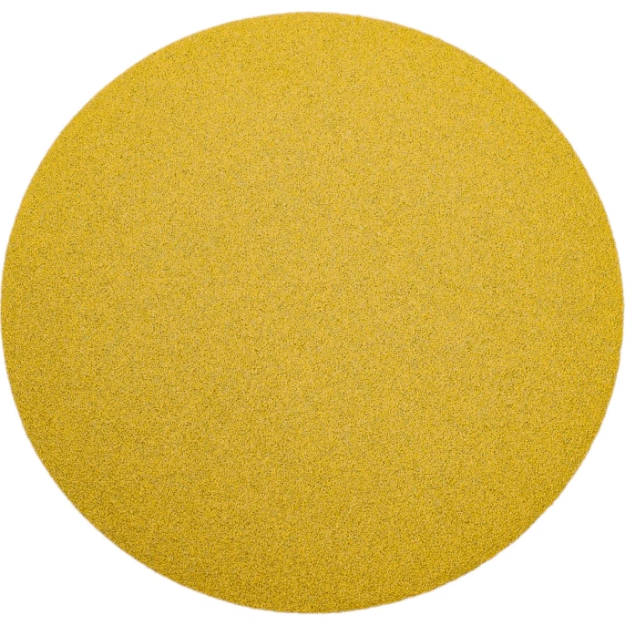 Диск абразивный с липучкой Sandpaper (yellow) 150 мм, без отверстий, P80, 5 шт BRUSHTEX 150Y0-80