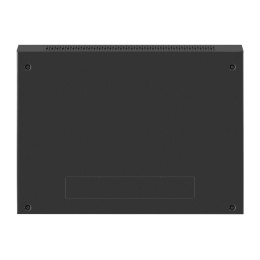 Шкаф телекоммуникационный 19" настенный 6U ExeGate EC-WM-6U.450.M.BLACK (19”, 6U, 600x450x370mm (ШхГхВ), передняя дверь металл, съемные боковые панели, пыле- и влагозащита IP23, черный RAL 9004) EX298617RUS