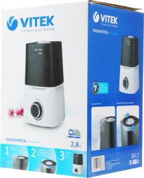 Увлажнитель воздуха Vitek 2334-VT-02 23Вт ультразвуковой белый/серый