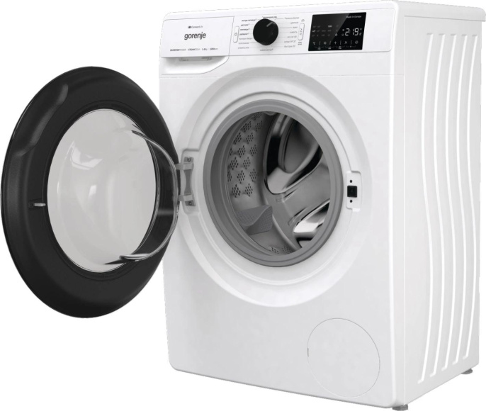 Стиральная машина Gorenje WPNEI82SBSWIFI/C, с фронтальной загрузкой, 8кг, 1200об/мин, с паром, инверторная