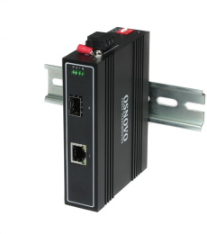 Медиаконвертер OSNOVO GE, 1 x GE 10/100/1000Base-T , 1 x GE SFP 1000Base-X OMC-1000-11X/I