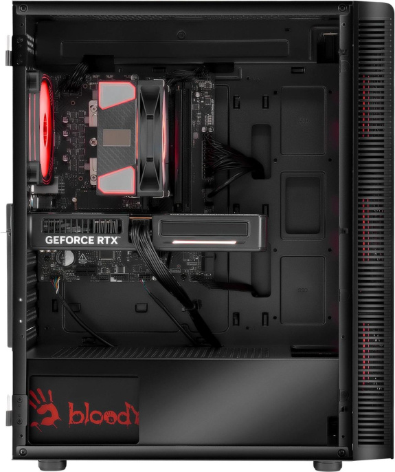 Компьютер BLOODY BD-PC CB76T2 Tower Intel Core i5 14400F, DDR5 32ГБ, 1ТБ SSD , NVIDIA GeForce RTX 5060 - 8 ГБ, Windows 11 Home, черный [2141962]