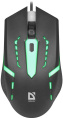 Мышь проводная Defender Flash MB-600L, игровая, оптическая, USB, 1200dpi, черный [52600]