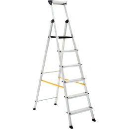 Алюминиевая стремянка с алюминиевым лотком Inforce 6 ступеней СП-01-06