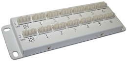 Коммутационная телефонная панель, параллельное подключение 2х6 LAN-HCS-PPT2X6