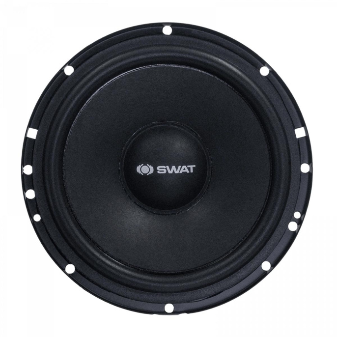 Колонки автомобильные Swat SP-C6MW без решетки 240Вт 90дБ 4Ом 16.5см 6 1/2дюйм ком.:1кол. коаксиальные однополосные