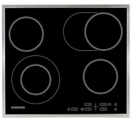 Электрическая варочная поверхность Samsung NZ64T3516CK/WT, конфорок: 4 шт.,  стеклокерамика,  независимая, черный