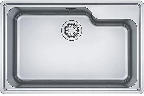 Мойка Franke 101.0689.946/ Best, Серия BELL, Мойка BCX 610-74 TL, мойка 740 x 480 mm, чаша 675 x 415/350 x 200 mm, монтаж сверху, скрытый перелив, крепления FastFix