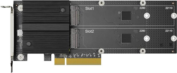 Адаптер Synology M.2 SSD-NVME adapter,PCIe 3.0x8, M.2 22110/2280
