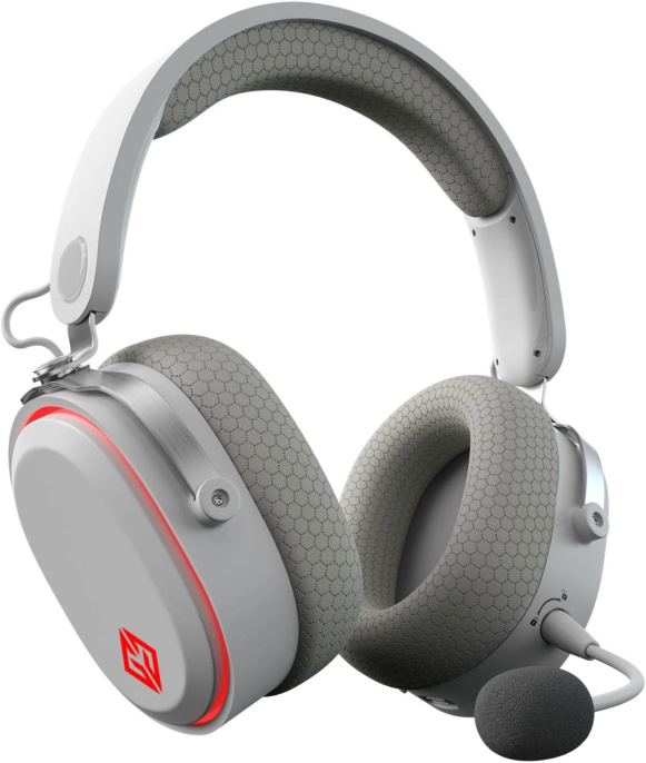 Наушники с микрофоном GMNG GG-HS405W белый мониторные BT/Radio/3.5mm оголовье 1899880