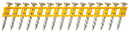 Гвозди DeWalt DCN8901035 длина: 35мм, минимальный диаметр: 2.6мм, максимальный диаметр: 6.3мм, материал обработки: бетон, материал изготовления: сталь, материал покрытия: цинк, количество изделий в упаковке: 1005шт, кассета с гвоздями