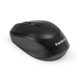 Беспроводная мышь ExeGate Professional Standard SR-9005 (радиоканал 2,4 ГГц, USB, оптическая, 1200dpi, 4D, 4 кнопки и колесо прокрутки, черная, RTL) EX298896RUS