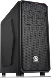 Корпус Thermaltake Versa H25 (CA-1C2-00M1NN-00) (материал: сталь SPCC, 1хUSB3.0, 1хUSB2.0, Audio, без БП, 2х5.25", 3х3.5"/2.2", 3х2.5", 7 слотов расширения, ATX, длина видеокарты: 315 мм, высота кулера: 155 мм, воздушное охлаждение: спереди 2х120мм, сзади