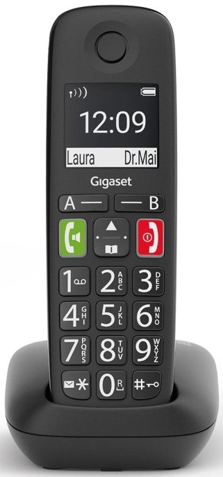 Радиотелефон Gigaset E290, черный [s30852-h2901-m201]