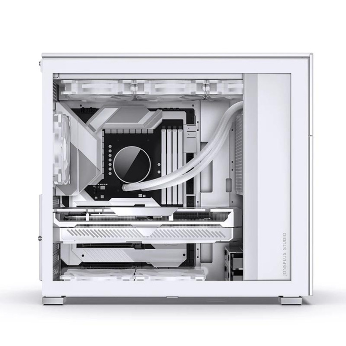 Корпус JONSBO D41 STD, Midi-Tower, TG, no fan, 1xUSB-A 3.2 + 1xUSB-C 3.2, ATX, mATX White D41 STD White