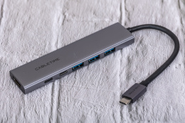 USB концентратор CABLETIME HB01G (CT-HBP1-AG6) 6-в-1 с HDMI, 100W PD для MacBook Pro/Air - Gray