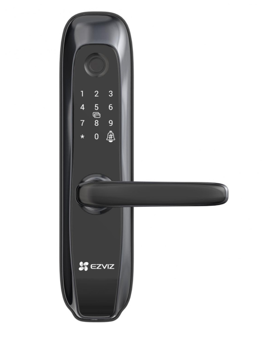 Умный замок Ezviz CS-L2-11FCP-A0 врезной разбл.отпеч.паль. черный CS-L2
