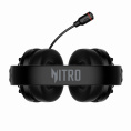Гарнитура игровая Acer Nitro OHW306, для компьютера, мониторные, проводные, черный / красный [zl.hdsee.00e]