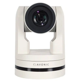 PTZ-камера AVONIC AV-CM40-W Full HD с выходами HDMI, USB2.0, 3G-SDI; объектив 54.7°, мин. освещенность 0.5 lux, 20-х оптический зум, управление: IR, RS232 или RS485, IP. Цвет корпуса Белый. Питание 12В 2А .