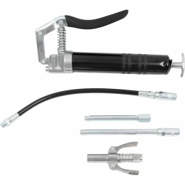 Профессиональный плунжерный шприц Inforce с быстросъёмом мини для густой смазки шланг+трубка 300атм, 150см3 08-09-16