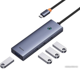 Хаб Baseus BS-OH108 UltraJoy Series 4 порта (USBA to USB3.0*4) Space Grey (B0005280A813-03)
