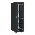 Шкаф телекоммуникационный 19" напольный 42U ExeGate EC-FS-42U.600.800.G.V.BLACK (19”, 42U, 600x800x2054mm (ШхГхВ), передняя дверь закаленное стекло, задняя перфорированная дверь, съемные боковые панели, пыле- и влагозащита IP20,  (EX300274RUS)