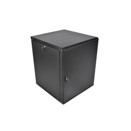 Шкаф коммутационный ЦМО ШРН-Эконом (ШРН-Э-15.350.1-9005) настенный 15U 600x350мм пер.дв.металл 85кг черный 300мм 18.09кг 180град. 742мм IP20 металл