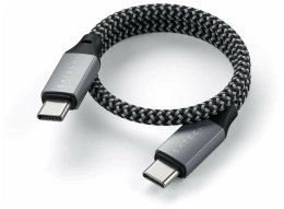 Кабель Satechi USB4 C to C длина 25 см. Цвет: серый космос