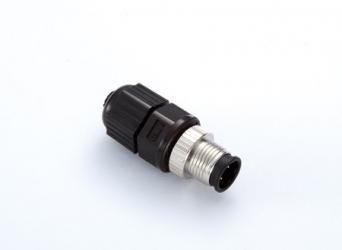 Разъем индустриальный MOXA M12D-4P-IP68, D-coded 4-pin M12 Male, IP68