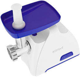 Мясорубка KitFort КТ-2112-1,  белый/ синий