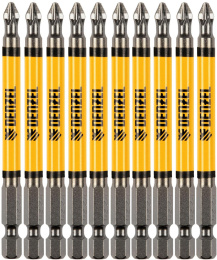 Набор бит DENZEL 11645,  шестигранный,  10шт