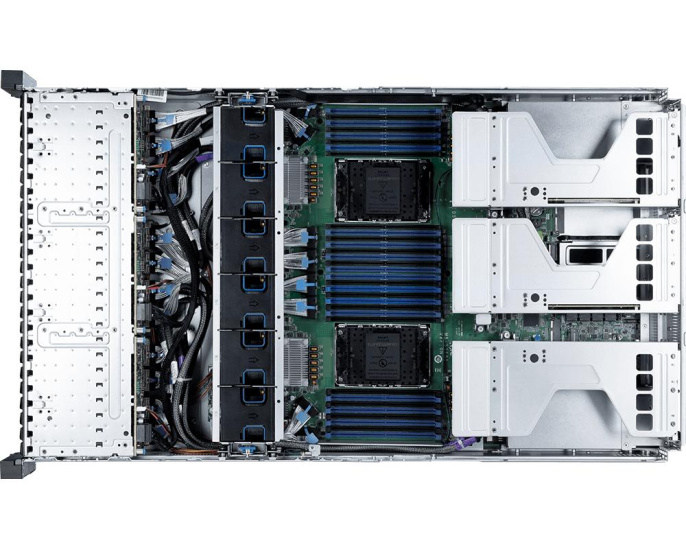 Серверная платформа MSI S5062X270RAU24, 2U, 2x Intel Xeon 6 LGA4710 350W, 32x DDR5, 24x 2.5 u.2 NVME hsb + 2x E2.S NVME hsb, 2x M.2 PCIe 2280/22110, 3x PCIe x16*, 1x PCIe OCP3.0, no LAN, 1+1 2700W 939-S368-006