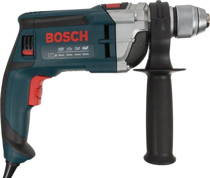 Дрель ударная Bosch GSB 16 RE Professional 750Вт патрон:быстрозажимной реверс кейс в комплекте 060114E500