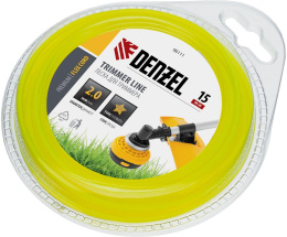 Леска для садовых триммеров DENZEL 96111,  2мм, 15м