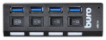 Хаб разветвитель Buro BU-HUB4-U3.0-L, черный