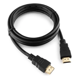 Кабель Cablexpert HDMI 1.5м v2.0, 19M/19M медь черный позолоченный разъем, экран, пакет CC-HDMI4-5