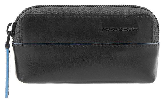 Ключница Piquadro Blue Square Revamp, кожа натуральная, черный [pc4216b2v/n]