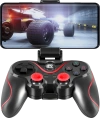 Геймпад беспроводной Defender Impulse черный, держатель для смартфона/кабель USB [64284]