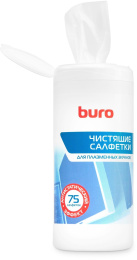 Влажные салфетки Buro BU-Tpsm, 75 шт туба для экранов плазменных телевизоров