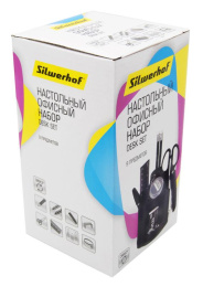 Настольный набор Silwerhof 172019-01 10 предметов пластик черный