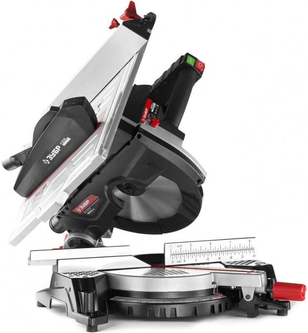 Торцовочная пила Зубр ЗПТК-305-1900, комбинированная, 1900Вт, 305мм