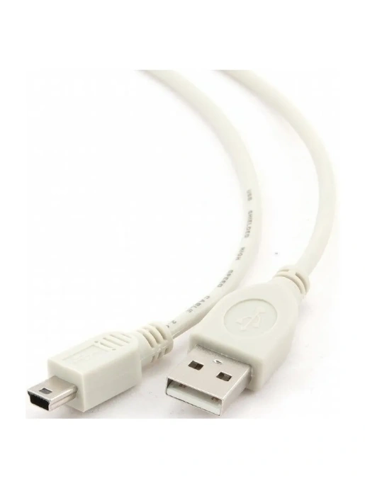 Bion Кабель интерфейсный USB 2.0 AM/miniBM, 1.8м, белый [BXP-CC-USB2-AM5P-018]