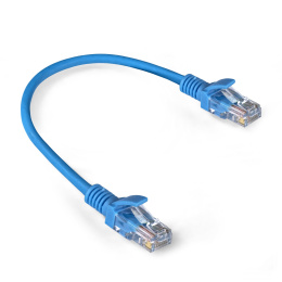 Патч-корд LSZH ExeGate UTP-RJ45-RJ45-5e-0,3M-LSZH-BL, UTP, cat.5e, 0.3м, синий EX286371RUS