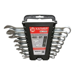 Набор комбинированных ключей, 8 штук, CrV Калибр НКК-8П 00000062579